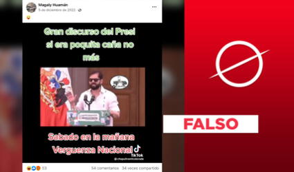 No, video no muestra a Gabriel Boric dando un discurso en estado de ebriedad