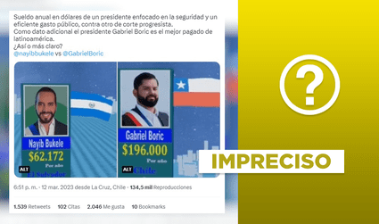 No, Gabriel Boric no es el presidente “mejor pagado” de Latinoamérica