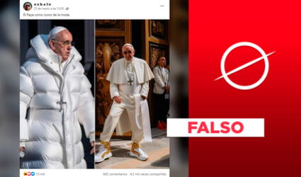 No, el papa Francisco no vistió ropa 'aesthetic': las fotos fueron hechas con inteligencia artificial