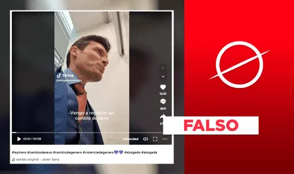 No, el “cambio de sexo” en España con la nueva 'ley trans' no se puede efectuar en 3 minutos