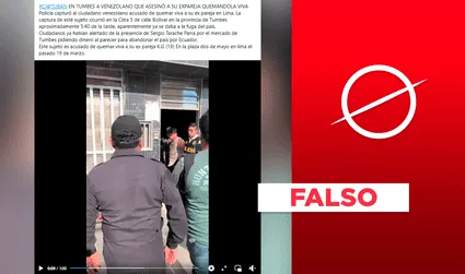 Sergio Tarache: video no evidencia la captura del feminicida en Tumbes