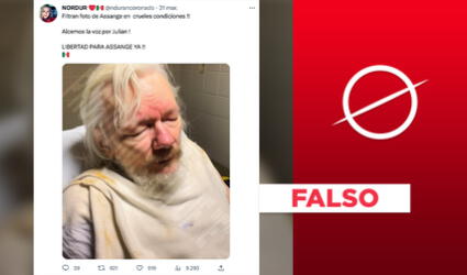 No, esta imagen de Julian Assange no es real: fue hecha con inteligencia artificial