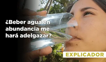 ¿Beber agua en abundancia me hará adelgazar?