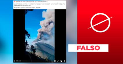 El volcán Popocatépetl, de México, no aparece explosionando en este video viral