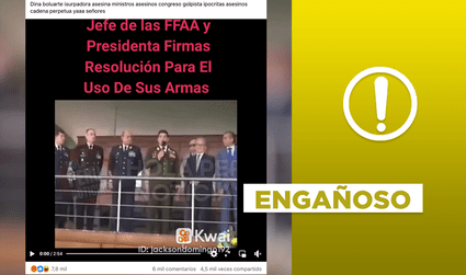 Video sobre acuerdo entre las FF. AA. y Dina Boluarte para el uso de las armas no es actual