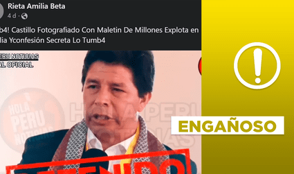 Pedro Castillo: no hay evidencia de foto portando “maletín con millones”