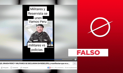 Este video no prueba una rebelión militar en el Vraem contra Dina Boluarte