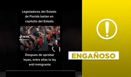 Ley contra migrantes: video no muestra a legisladores de Florida festejando el endurecimiento de la norma