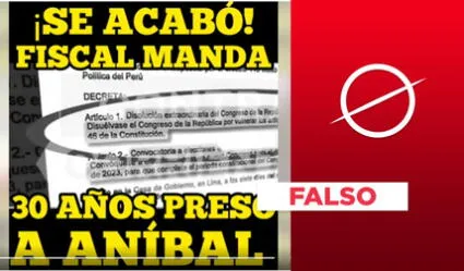 Ministerio Público no “mandó preso” a Aníbal Torres por 30 años, como asegura post viral