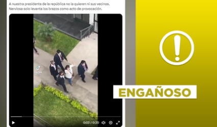 Video no expone a la presidenta Dina Boluarte siendo abucheada en 2023