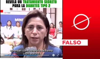 Exministra de Salud Rosa Gutiérrez no dice en video cómo revertir la diabetes tipo 2 de forma natural