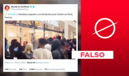 Protestas en Francia: video de saqueo en tienda Louis Vuitton no fue grabado en París ni en 2023
