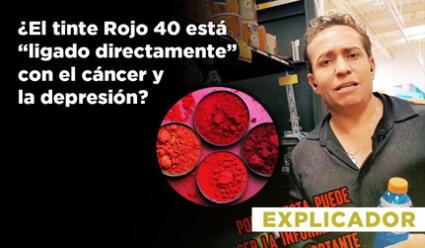 ¿El colorante Rojo 40 está “ligado directamente” al cáncer y la depresión? Explicamos