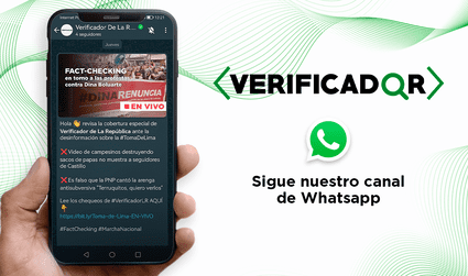 Ahora puedes recibir los chequeos de Verificador de La República en tu WhatsApp