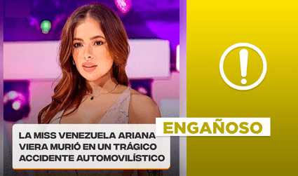 Miss Venezuela no murió, sino la modelo Ariana Viera