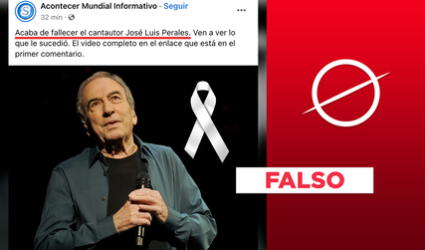 Es falso que José Luis Perales haya muerto: es un bulo de internet