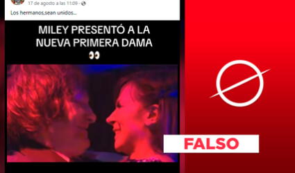 Video viral muestra a Javier Milei besando a su exnovia, no a su hermana, como afirmaron posteos falsos