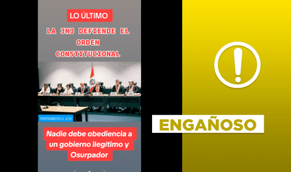 Junta Nacional de Justicia no llamó “ilegítimo y usurpador" al Gobierno presidido por Dina Boluarte