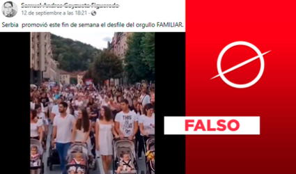 Video de personas con bebés no corresponde a un desfile por el "orgullo familiar" en Serbia en 2023