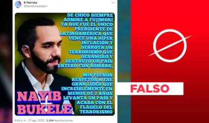 Nayib Bukele no dijo que "admiraba a Fujimori" cuando era chico