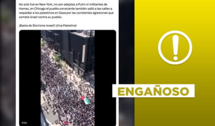 No, video no muestra una reciente marcha a favor de Palestina en Chicago