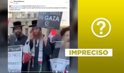 Video de judíos apoyando a Palestina fue grabado antes del conflicto actual