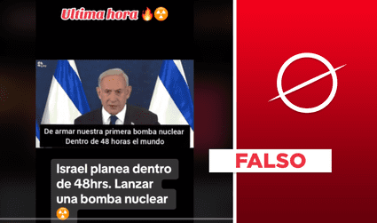 Primer ministro de Israel no anunció públicamente que lanzaría una “bomba nuclear” sobre Gaza