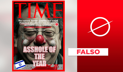 Gustavo Petro no fue expuesto como payaso por Time: la portada es falsa