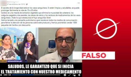 Latina y Elmer Huerta no promocionan “medicamento” contra la hipertensión: el video es apócrifo