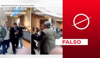 Video de Alberto Fernández, expresidente de Argentina, siendo insultado no se grabó en España