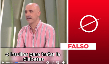 Fernando Fabiani, médico español, no fomenta “método para desaparecer la diabetes”: video es falso