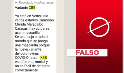 La variante ómicron XBB no se ha reportado en Venezuela: cadena de WhatsApp circula sin evidencia