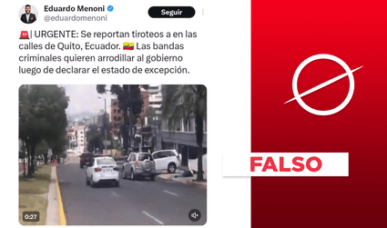 Ecuador: este video de supuestos “tiroteos en las calles de Quito” es un simulacro del 2018