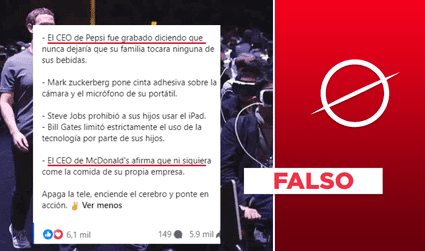 Afirmaciones sobre los CEO de Pepsi y McDonald’s son falsas, pero otras son reales