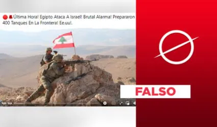 Post viral no evidencia reciente ataque militar de Egipto contra Israel