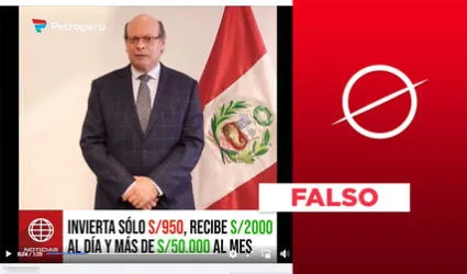 Presidente de Petroperú no anunció venta de acciones para ganar dinero: video es falso