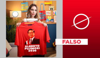 Juliana Oxenford no mostró polo con mensaje "Alberto Fujimori 2026": es un montaje