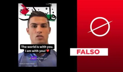 Cristiano Ronaldo no emitió mensaje de apoyo a los niños de Gaza: el video está adulterado