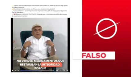 Doctor Pérez-Albela no impulsa remedio para normalizar los niveles de glucosa: es un video falso