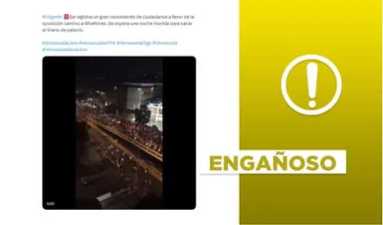 Video no expone a seguidores de Edmundo González marchando hacia la sede de Gobierno para "sacar a Maduro"