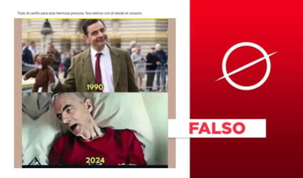 Imagen no revela grave estado de salud de Mr. Bean en 2024: es un montaje