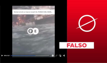 Video no muestra ataque de hutíes de Yemen a un barco de Israel en el mar Rojo