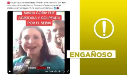 Esta agresión a María Corina Machado no es actual: data de 2016