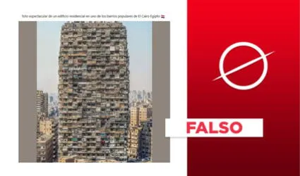 Imagen de "edificio residencial" en El Cairo, Egipto, no es real: fue generada con IA