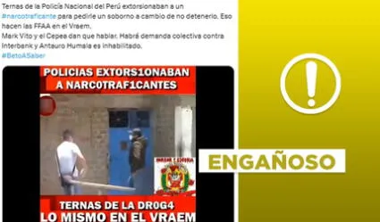 Video de policías del Grupo Terna acusados de extorsión no es actual