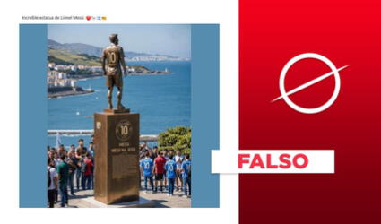 Imagen de estatua de Lionel Messi no es real: fue generada con IA