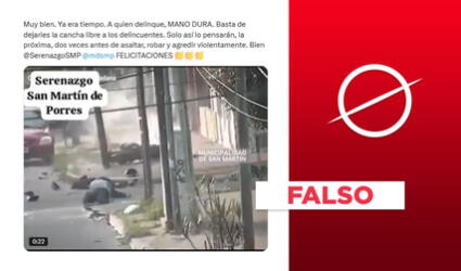 Video no muestra operativo del Serenazgo contra delincuentes en San Martín de Porres