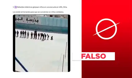 Video no muestra rebeldes islámicos golpeando a niños como parte de adoctrinamiento