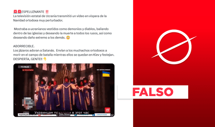 Ucrania no transmitió video en Navidad que muestra diablos bailando en una iglesia