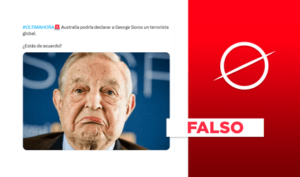 Australia no declaró a George Soros como "terrorista global"